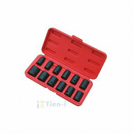 JUEGO DE 12 VASOS DE IMPACTO DE 1/2" (10-24 mm)