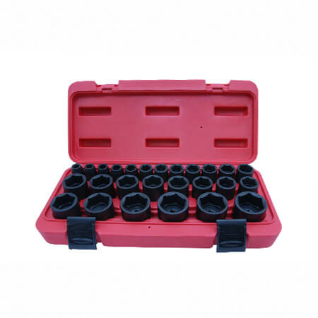 JUEGO DE 26 VASOS DE IMPACTO DE 1/2" (MM)