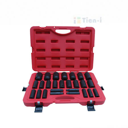 JUEGO DE 26 VASOS DE IMPACTO PROFUNDOS DE 1/2" (MM)