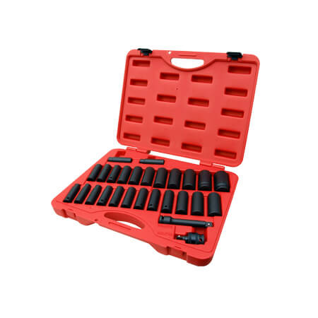 JUEGO DE 27 VASOS DE IMPACTO DE 1/2" (MM)