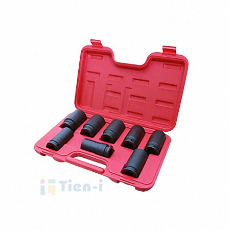 JUEGO DE 8 VASOS DE IMPACTO PROFUNDOS DE 3/4" (26-38 mm)