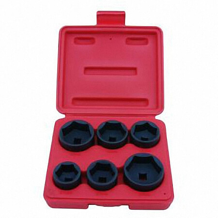 Juego de 6 vasos para filtro de aceite de 3/8"