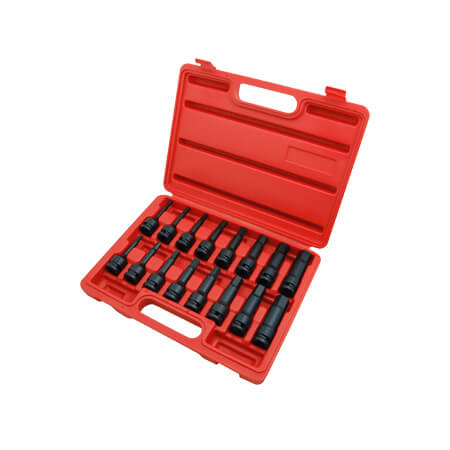 Juego de 16 vasos DE IMPACTO HEXAGONALES DE 1/2" (78L)