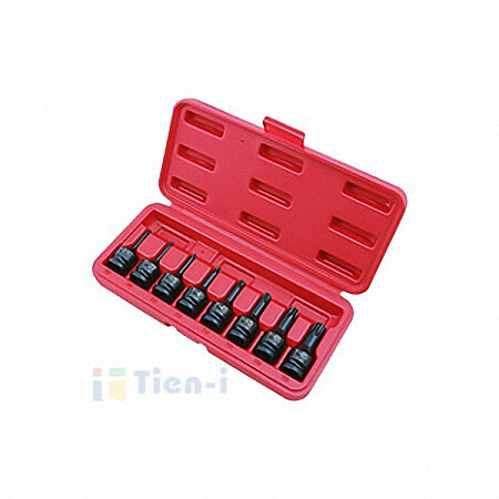 JUEGO DE 8 VASOS DE IMPACTO CON PUNTA DE ESTRELLA DE 1/2" (60L)