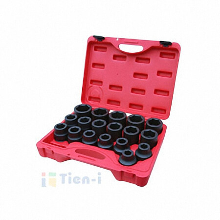 Juego de 18 vasos de impacto de 1"