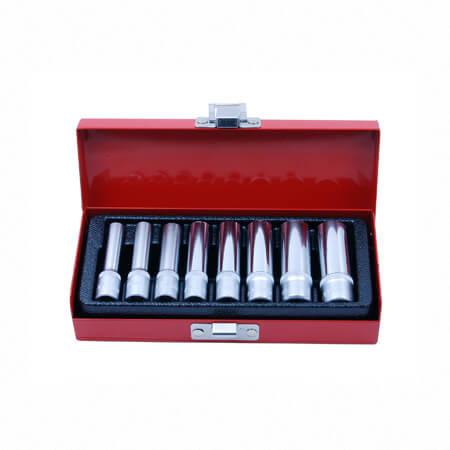 Juego de 9 vasos largos de 1/4"