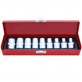 Juego de 10 vasos Torx de 1/2"