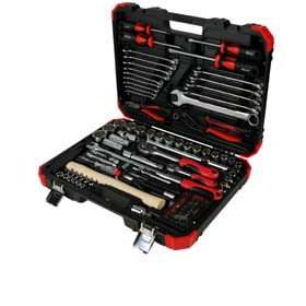 KIT DE HERRAMIENTAS DE 102 PIEZAS DE 1/4" Y 1/2" (MM)