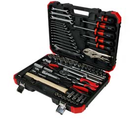 JUEGO DE HERRAMIENTAS DE 84 PIEZAS DE 1/4" Y 1/2" (MM)