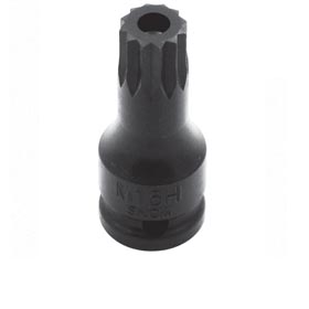 Vaso con punta de estrías triples cuadradas XZN de seguridad y de impacto