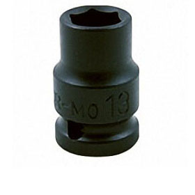 Vaso de impacto de 6 puntas de 3/8", SAE, métrico, estándar europeo