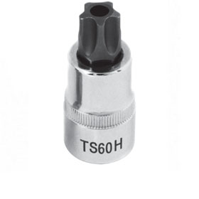 Vaso con punta Torx inviolable de 5 lóbulos, acero S2 y vaso CR-V