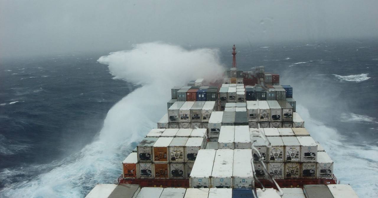 A ship in the storm
