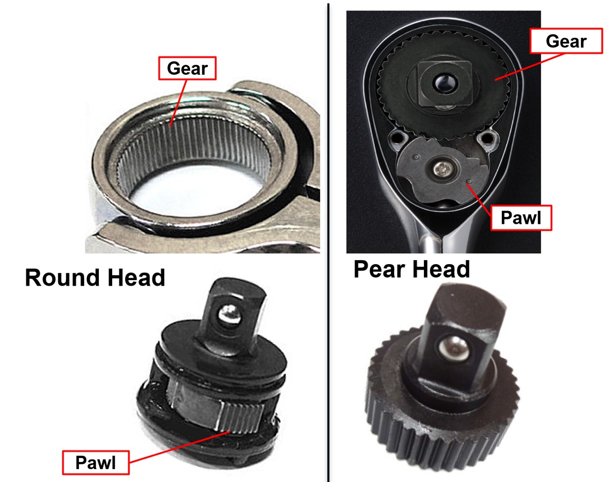 Ratchet Handle Design Difference