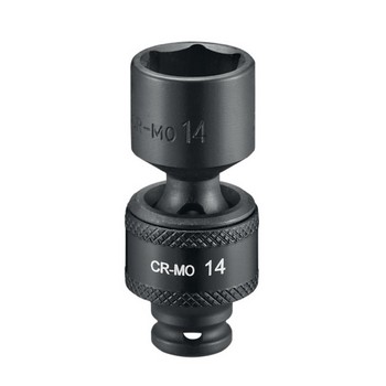 Vaso de impacto articulado de 1/4", 6 puntas, giro 360°